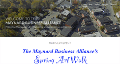 Desktop Screenshot of maynardbusinessalliance.org