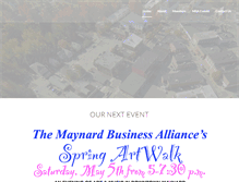 Tablet Screenshot of maynardbusinessalliance.org